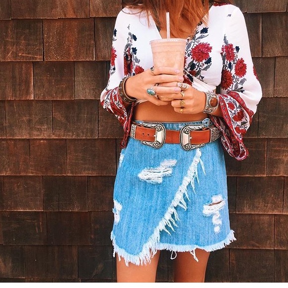 LF Tops - LF Rose Festival Wrap Top